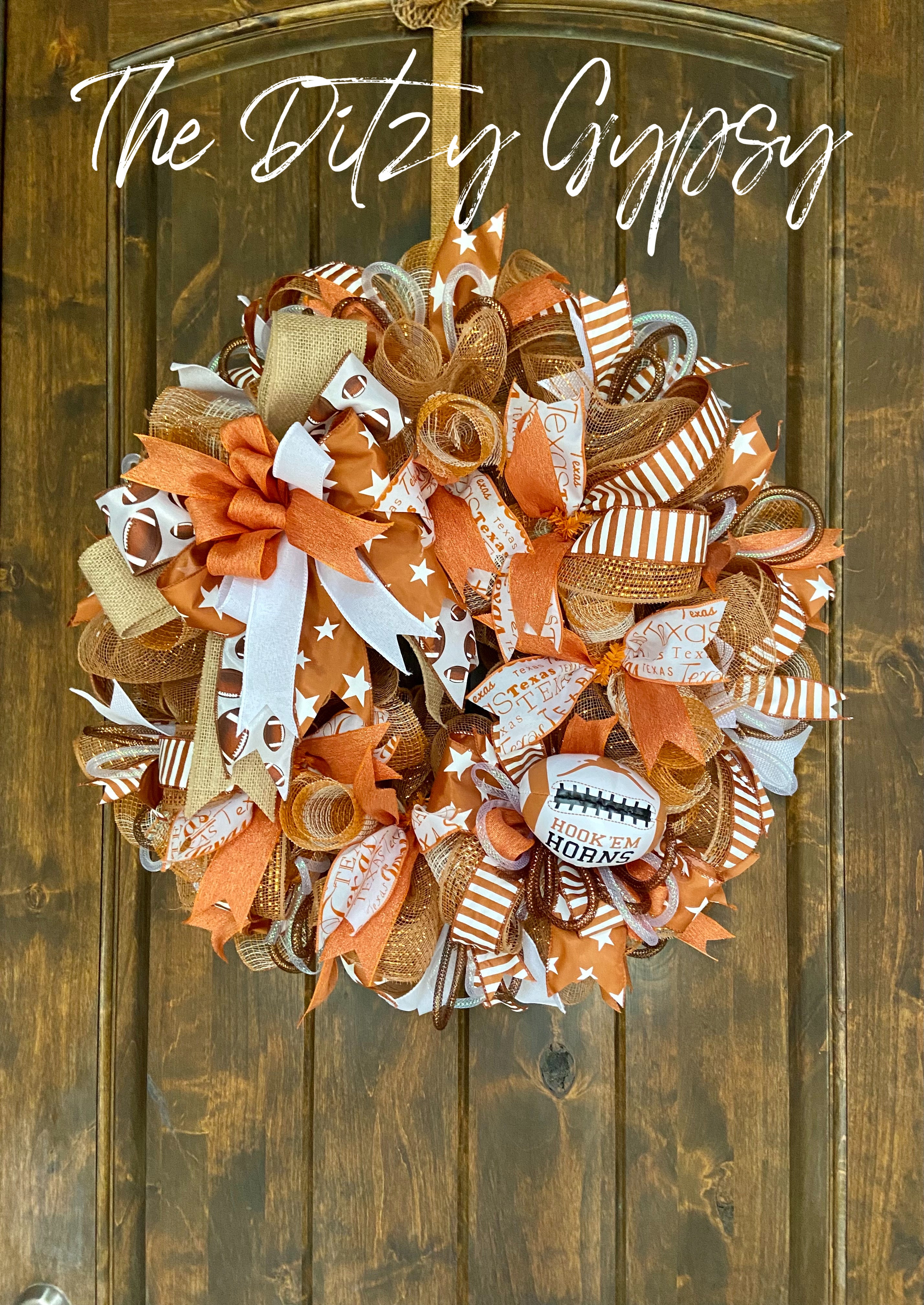 Made to Order Texas Ribbon Wreath