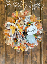Load image into Gallery viewer, Fall Ribbon Wreath
