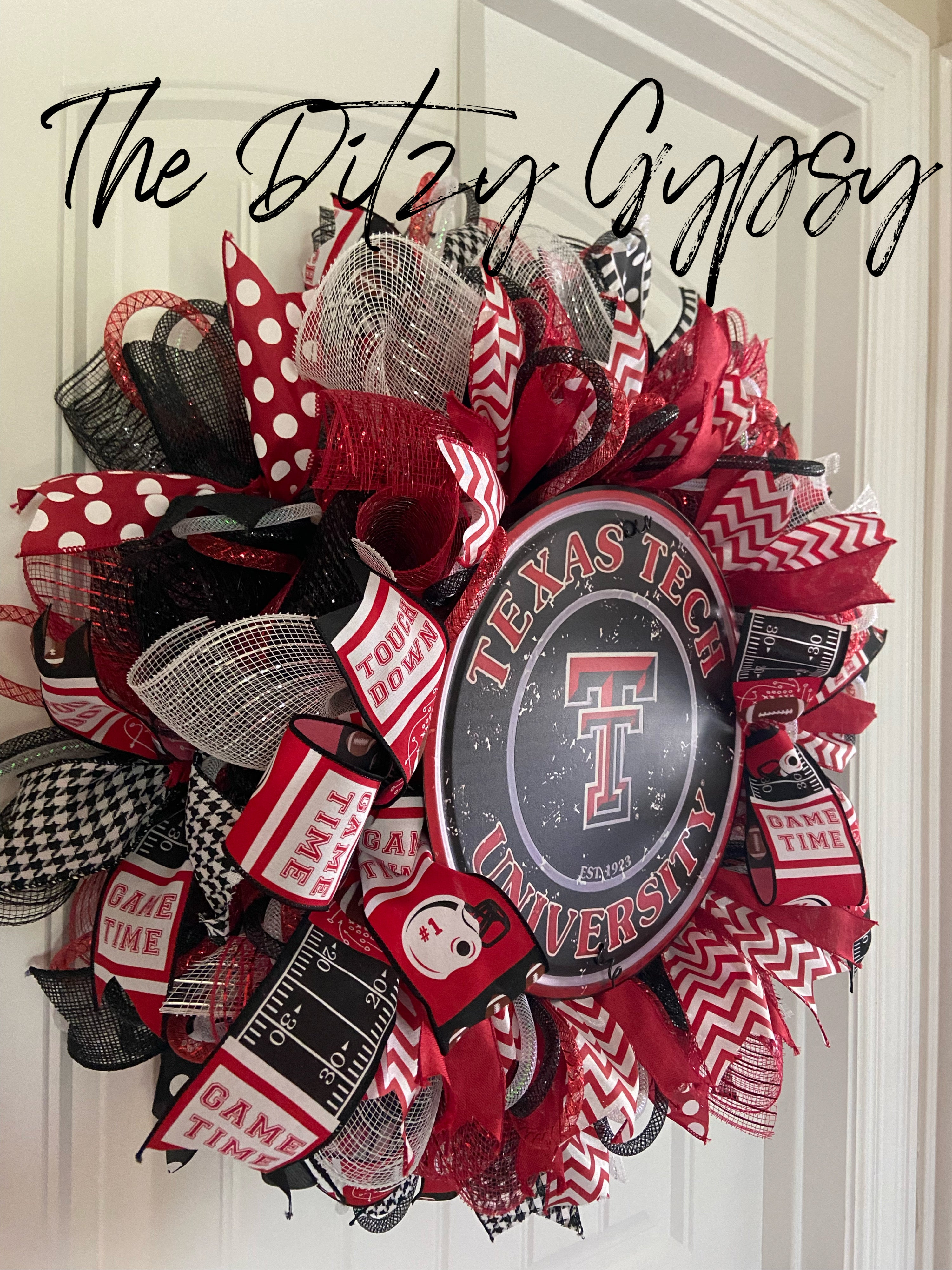 Texas Tech Ribbon Wreath