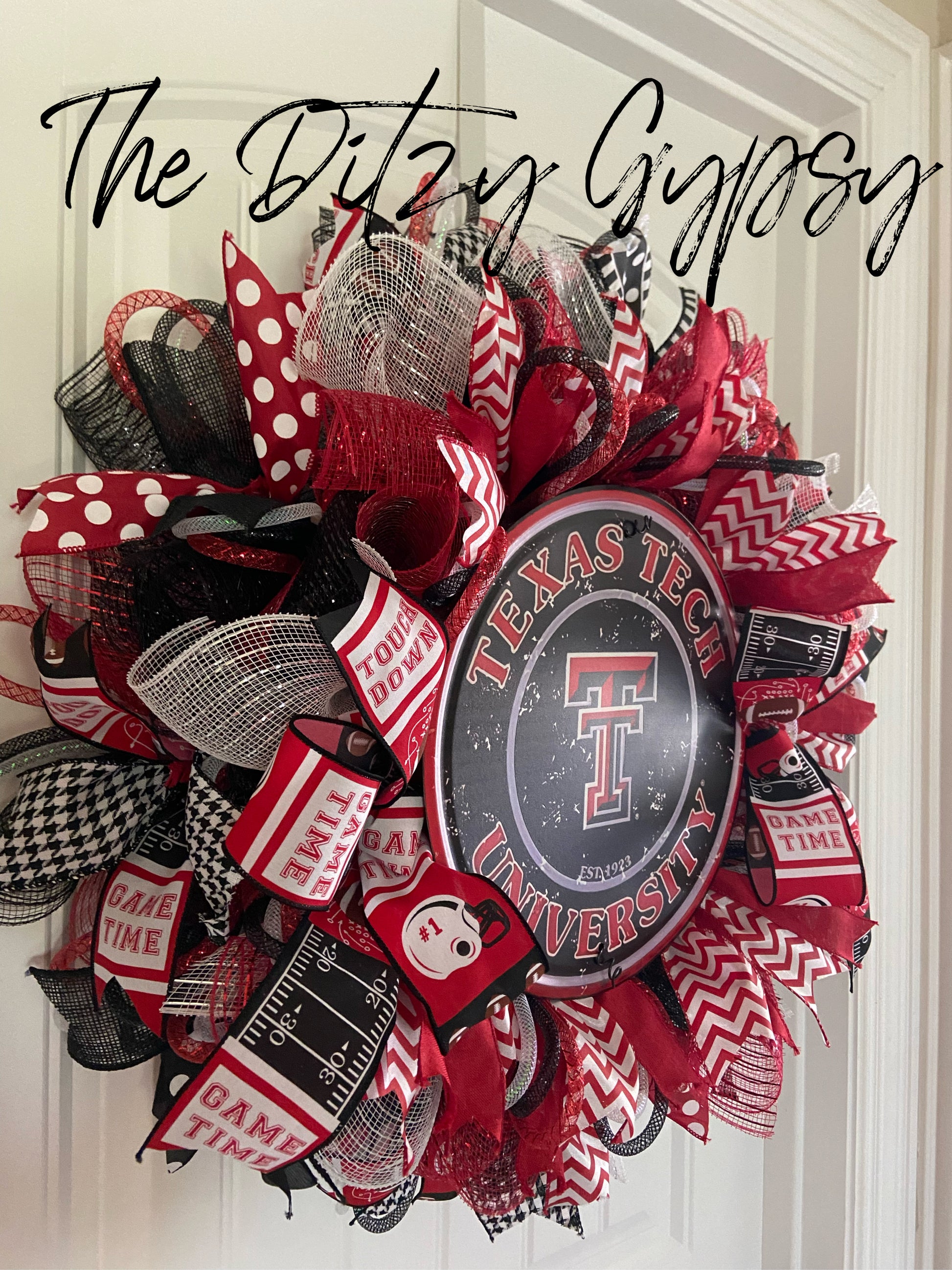 Texas Tech Ribbon Wreath – The Ditzy Gypsy, LLC