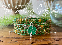 Load image into Gallery viewer, Custom Leather Triple-Wrap Bracelet
